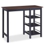 3-teiliges Küchen-Hochtischset aus schwarzem MDF von vidaXL, Möbelsets für Küchen und Esszimmer - Ref: Foro24-245363, Preis: ...