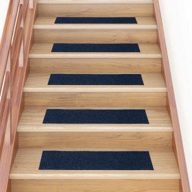 Felpudos autoadhesivos para escaleras, 15 unidades, 76 x 20 cm