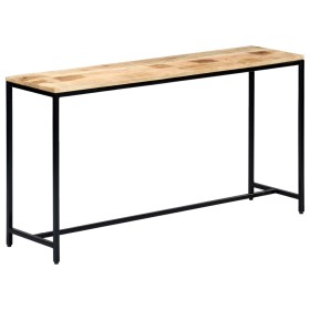 Konsolentisch aus massivem rohem Mangoholz, 140 x 35 x 76 cm von vidaXL, Seitentische - Ref: Foro24-247815, Preis: 198,86 €, ...