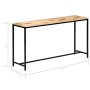 Solid raw mango wood console table 140x35x76 cm by vidaXL, Side tables - Ref: Foro24-247815, Price: 198,86 €, Discount: %