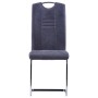 Freischwinger-Esszimmerstühle, 2 Stück, graues Kunstleder von vidaXL, Essstühle - Ref: Foro24-281785, Preis: 142,94 €, Rabatt: %