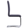 Freischwinger-Esszimmerstühle, 2 Stück, graues Kunstleder von vidaXL, Essstühle - Ref: Foro24-281785, Preis: 142,94 €, Rabatt: %