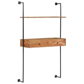 Wandschreibtisch aus massivem Akazienholz, 90 x 40 x 170 cm von vidaXL, Regale und Regale - Ref: Foro24-247694, Preis: 115,37...