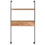 Wandschreibtisch aus massivem Akazienholz, 90 x 40 x 170 cm von vidaXL, Regale und Regale - Ref: Foro24-247694, Preis: 141,32...