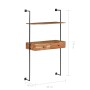 Solid acacia wood wall desk 90x40x170 cm by vidaXL, Shelves and shelves - Ref: Foro24-247694, Price: 141,79 €, Discount: %