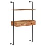 Wandschreibtisch aus massivem Akazienholz, 90 x 40 x 170 cm von vidaXL, Regale und Regale - Ref: Foro24-247694, Preis: 141,32...