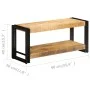 TV-Schrank aus massivem Mangoholz, 90 x 30 x 40 cm von vidaXL, TV-Möbel - Ref: Foro24-247808, Preis: 129,55 €, Rabatt: %