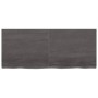 Estante pared madera roble tratada marrón oscuro 120x50x(2-4)cm by vidaXL, Shelves and shelves - Ref: Foro24-363816, Price: 4...