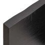 Estante pared madera roble tratada marrón oscuro 120x50x(2-4)cm by vidaXL, Shelves and shelves - Ref: Foro24-363816, Price: 4...