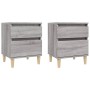 Nachttische 2 Einheiten Sonoma grau 40x35x50 cm von vidaXL, Schließfächer und Lagerschränke - Ref: Foro24-821839, Preis: 74,6...