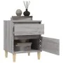 Mesitas de noche 2 unidades gris Sonoma 40x35x50 cm de vidaXL, Taquillas y armarios de almacenamiento - Ref: Foro24-821839, P...