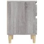 Mesitas de noche 2 unidades gris Sonoma 40x35x50 cm de vidaXL, Taquillas y armarios de almacenamiento - Ref: Foro24-821839, P...
