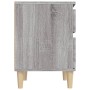 Nachttische 2 Einheiten Sonoma grau 40x35x50 cm von vidaXL, Schließfächer und Lagerschränke - Ref: Foro24-821839, Preis: 74,6...