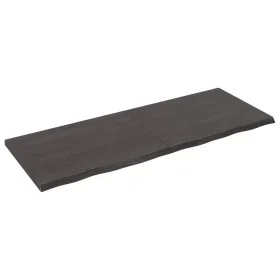 Wandregal aus dunkelbraun behandeltem Eichenholz, 160 x 60 x (2-4) cm von vidaXL, Regale und Regale - Ref: Foro24-363834, Pre...