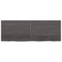 Wandregal aus dunkelbraun behandeltem Eichenholz, 140 x 50 x (2-6) cm von vidaXL, Regale und Regale - Ref: Foro24-363825, Pre...