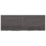 Wandregal aus dunkelbraun behandeltem Eichenholz, 140 x 50 x (2-6) cm von vidaXL, Regale und Regale - Ref: Foro24-363825, Pre...