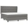 Box spring bed with dark gray fabric mattress 160x200 cm by vidaXL, Beds and slatted bases - Ref: Foro24-3128214, Price: 600,...