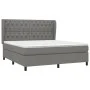 Box spring bed with dark gray fabric mattress 160x200 cm by vidaXL, Beds and slatted bases - Ref: Foro24-3128214, Price: 600,...