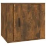 Mesita de noche color roble ahumado 50x39x47 cm de vidaXL, Taquillas y armarios de almacenamiento - Ref: Foro24-816698, Preci...