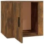 Mesita de noche color roble ahumado 50x39x47 cm de vidaXL, Taquillas y armarios de almacenamiento - Ref: Foro24-816698, Preci...