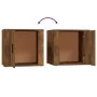 Smoked oak nightstand 50x39x47 cm by vidaXL, Lockers and storage cabinets - Ref: Foro24-816698, Price: 38,51 €, Discount: %