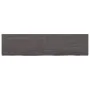 Dark brown treated oak wood wall shelf 120x30x(2-4)cm by vidaXL, Shelves and shelves - Ref: Foro24-363812, Price: 41,01 €, Di...