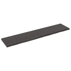 Dark brown treated oak wood wall shelf 180x40x(2-4)cm by vidaXL, Shelves and shelves - Ref: Foro24-363838, Price: 56,05 €, Di...