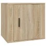 Mesita de noche color roble Sonoma 50x39x47 cm de vidaXL, Taquillas y armarios de almacenamiento - Ref: Foro24-816694, Precio...
