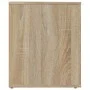 Mesita de noche color roble Sonoma 50x39x47 cm de vidaXL, Taquillas y armarios de almacenamiento - Ref: Foro24-816694, Precio...