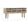 Sideboard aus massivem Mangoholz, 140 x 30 x 60 cm von vidaXL, Sideboards - Ref: Foro24-247914, Preis: 184,79 €, Rabatt: %
