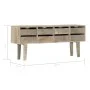 Sideboard aus massivem Mangoholz, 140 x 30 x 60 cm von vidaXL, Sideboards - Ref: Foro24-247914, Preis: 193,27 €, Rabatt: %