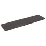 Wandregal aus dunkelbraun behandeltem Eichenholz, 200 x 50 x (2-6) cm von vidaXL, Regale und Regale - Ref: Foro24-363849, Pre...