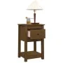 Bedside tables 2 units made of pine wood in honey brown color, measuring 40x35x61.5 cm. by vidaXL, Lockers and storage cabine...