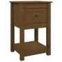 Bedside tables 2 units made of pine wood in honey brown color, measuring 40x35x61.5 cm. by vidaXL, Lockers and storage cabine...