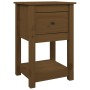 Nachttische 2 Stk. Zirbenholz honigbraun 40x35x61,5 cm von vidaXL, Schließfächer und Lagerschränke - Ref: Foro24-821736, Prei...