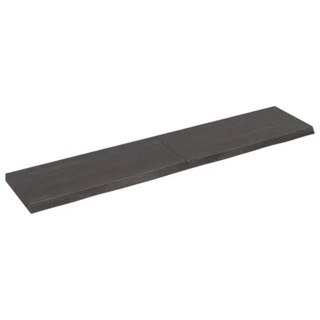 Dark brown treated oak wood wall shelf 140x30x(2-4)cm by vidaXL, Shelves and shelves - Ref: Foro24-363820, Price: 46,48 €, Di...