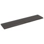 Dark brown treated oak wood wall shelf 140x30x(2-4)cm by vidaXL, Shelves and shelves - Ref: Foro24-363820, Price: 46,48 €, Di...
