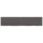 Dark brown treated oak wood wall shelf 140x30x(2-4)cm by vidaXL, Shelves and shelves - Ref: Foro24-363820, Price: 46,48 €, Di...