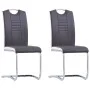 Freischwinger Esszimmerstühle 2 Einheiten Kunstleder grau von vidaXL, Essstühle - Ref: Foro24-281773, Preis: 148,01 €, Rabatt: %