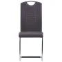 Freischwinger Esszimmerstühle 2 Einheiten Kunstleder grau von vidaXL, Essstühle - Ref: Foro24-281773, Preis: 148,01 €, Rabatt: %