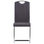 Freischwinger Esszimmerstühle 2 Einheiten Kunstleder grau von vidaXL, Essstühle - Ref: Foro24-281773, Preis: 145,04 €, Rabatt: %