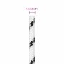 Cuerda para barco trenzada poliéster blanco 4 mmx25 m