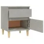 Concrete gray bedside table 40x35x50 cm by vidaXL, Lockers and storage cabinets - Ref: Foro24-821834, Price: 49,05 €, Discoun...