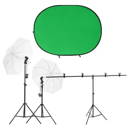 Photo studio kit with lighting and background by vidaXL, Flashes and studio lighting - Ref: Foro24-3143939, Price: 133,27 €, ...