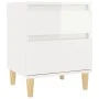 Nachttisch glänzend weiß 40x35x50 cm von vidaXL, Schließfächer und Lagerschränke - Ref: Foro24-821830, Preis: 54,15 €, Rabatt: %