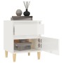 Nachttisch glänzend weiß 40x35x50 cm von vidaXL, Schließfächer und Lagerschränke - Ref: Foro24-821830, Preis: 54,99 €, Rabatt: %