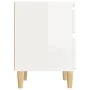 Nachttisch glänzend weiß 40x35x50 cm von vidaXL, Schließfächer und Lagerschränke - Ref: Foro24-821830, Preis: 54,15 €, Rabatt: %