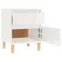Nachttisch glänzend weiß 40x35x50 cm von vidaXL, Schließfächer und Lagerschränke - Ref: Foro24-821830, Preis: 54,15 €, Rabatt: %