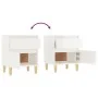 Bright white bedside table 40x35x50 cm by vidaXL, Lockers and storage cabinets - Ref: Foro24-821830, Price: 54,99 €, Discount: %