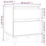 Nachttisch glänzend weiß 40x35x50 cm von vidaXL, Schließfächer und Lagerschränke - Ref: Foro24-821830, Preis: 54,15 €, Rabatt: %